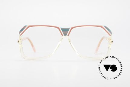 Cazal 186 80s Cazal Pink Turquois Crystal, eccentric, synthetic frame (striking play of colors), Made for Women