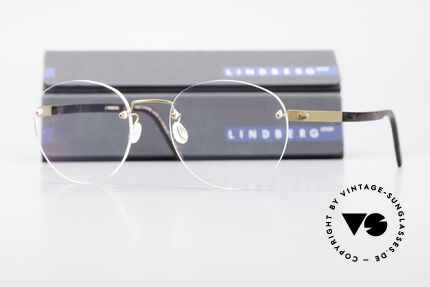Glasses Lindberg 2110 Spirit Titan Round Rimless Titanium Frame