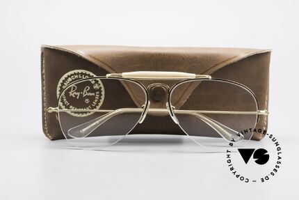 Ray Ban Balfast 810 Gold Doublé Old Vintage Frame, never worn (like all our vintage B&L Ray Ban eyewear), Made for Men
