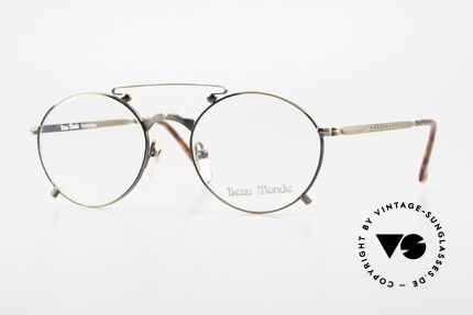Beau Monde Knightsbridge Old Vintage Frame 90's Insider, interesting old vintage glasses of the late 80s/early 90s, Made for Men and Women