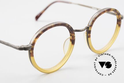 Beau Monde Rhodes Round Old Vintage Frame 90's, made with attention to details (check all the engravings), Made for Men and Women