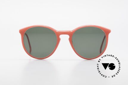 Alain Mikli 901 / 086 Red Pearl Panto Sunglasses, classic 'panto'-design with dark green sun lenses, Made for Men and Women