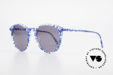 Alain Mikli 901 / 323 Panto Sunglasses Crystal Blue, terrific frame pattern looks crystal / blue netted, Made for Men and Women Alain Mikli 901 / 323 Panto Sunglasses Crystal Blue, terrific frame pattern looks crystal / blue netted, Made for Men and Women