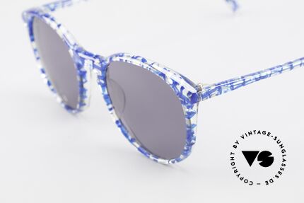 Alain Mikli 901 / 323 Panto Sunglasses Crystal Blue, handmade quality and 123mm width = SMALL size, Made for Men and Women