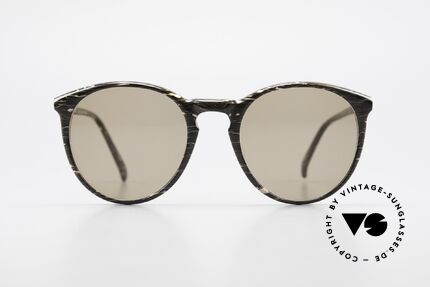 Alain Mikli 901 / 429 Brown Marbled Panto Shades, classic 'panto'-design with solid brown sun lenses, Made for Men and Women