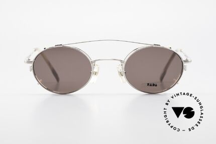 Bada BL1581 90's Eyeglasses With Clip On, designed in Los Angeles and produced in Sabae (Japan), Made for Men and Women