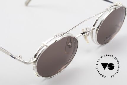 Bada BL1581 90's Eyeglasses With Clip On, NO RETRO fashion-shades, but a unique old ORIGINAL, Made for Men and Women