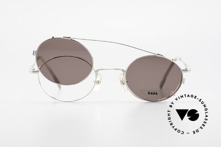 Bada BL1581 90's Eyeglasses With Clip On, Size: small, Made for Men and Women