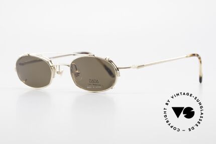 Bada BL1621 Rare 90's Glasses With Clip On, made in the same factory like Oliver Peoples & Eyevan, Made for Men and Women