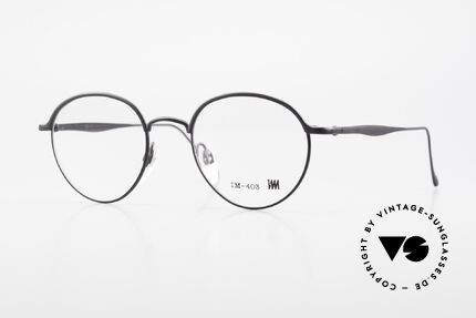 Miyake Design Studio IM403 Connoisseur Panto Glasses 90's Details
