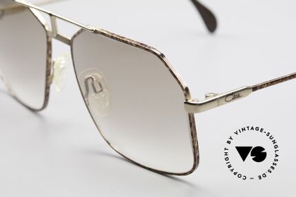 Cazal 721 Old 80's Men's Aviator Frame, with very light tinted lenses (also wearable at night), Made for Men
