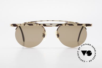 Cazal 748 Rare Vintage No Retro Shades, great geometrical play (round & square, at the same time), Made for Men and Women