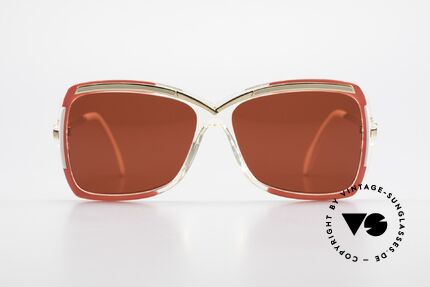 Cazal 177 3D Red Designer Sunglasses, a unique old designer piece and a true eye-catcher, Made for Women