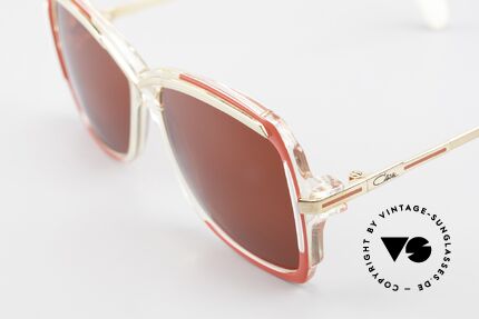 Cazal 177 3D Red Designer Sunglasses, new old stock (like all our rare vintage eyeglasses), Made for Women