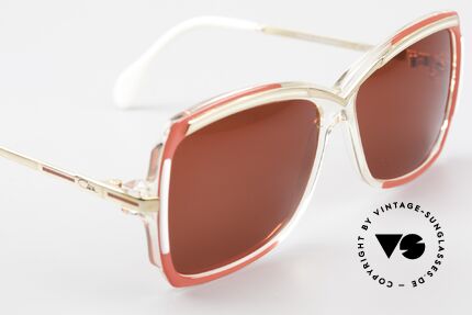 Cazal 177 3D Red Designer Sunglasses, NO RETRO fashion; Cazal original in SMALL size!, Made for Women