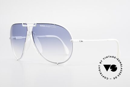 Cazal 901 Targa Design XL Aviator Shades From 1990, white frame (col. 70) with blue gradient lenses, Made for Men Cazal 901 Targa Design XL Aviator Shades From 1990, white frame (col. 70) with blue gradient lenses, Made for Men