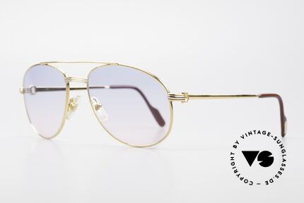 Cartier Driver Baby Blue Pink Gradient Lenses, 2. hand in a great vintage condition (incl. Cartier box), Made for Men
