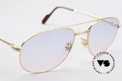 Cartier Driver Baby Blue Pink Gradient Lenses, NO RETRO shades, but a 25 years old ORIGINAL, vertu!, Made for Men