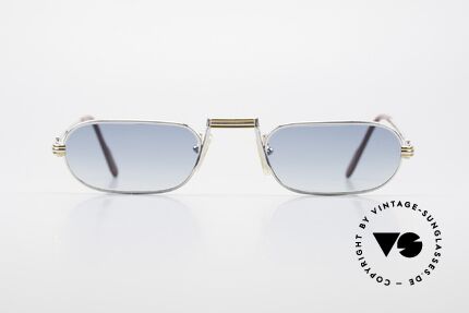 Cartier Demi Lune LC Platinum Reading Frame 1987, mod. 'Demi Lune' was launched in 1987 and made till 1997, Made for Men
