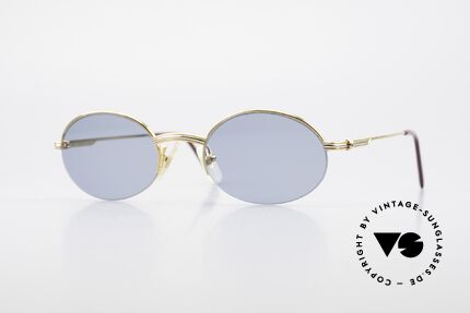 Cartier Manhattan Oval Luxury Sunglasses 90's, oval CARTIER vintage sunglasses in size 49/20, 135, Made for Men and Women