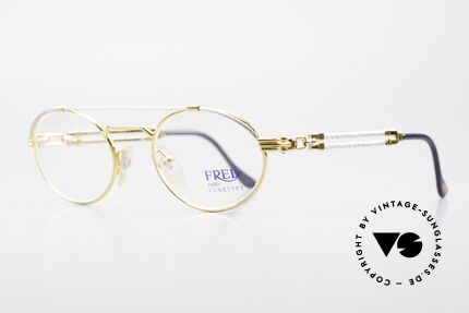 Fred Winch Small Oval Luxury Eyeglasses, name says it all: 'winch' (frame twisted like a hawser), Made for Men