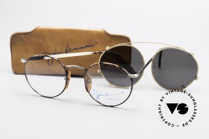 John Lennon - Imagine Panto Glasses With Clip On, 122mm frame width = SMALL SIZE; 49mm lens diagonal, Made for Men and Women