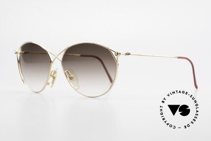 Christian Dior 2390 Ladies Designer Sunglasses, hard GOLD-PLATED metal frame, full of verve!, Made for Women