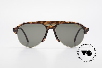 Carrera 5433 Aviator Sunglasses Men 90's, tortoise frame + golden metal rings & CARRERA logo, Made for Men