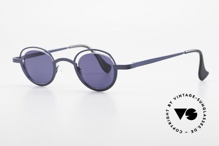 Theo Belgium Dozy Slim Crazy 90's Unisex Sunglasses, lenses are fixed with a nylor thread (truly unique!), Made for Men and Women
