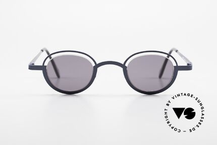 Theo Belgium Dozy Slim 90s Crazy Designer Sunglasses, fancy model: "rimless" & "rimmed" at the same time, Made for Men and Women