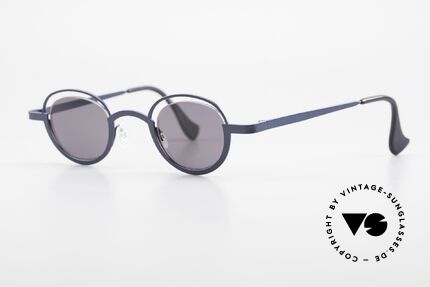 Theo Belgium Dozy Slim 90s Crazy Designer Sunglasses, lenses are fixed with a nylor thread (truly unique!), Made for Men and Women