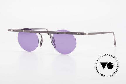 Theo Belgium Tita VII 5 Vintage Titanium Sunglasses Details