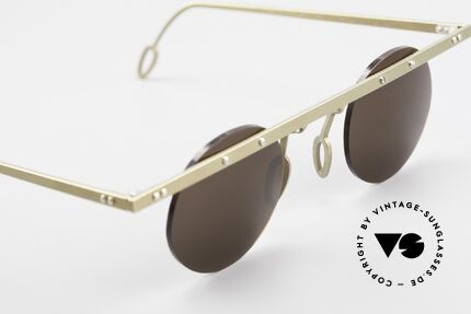 Theo Belgium Tita VII 10 Crazy Titanium Sunglasses 90s, an old, unworn THEO original and NO RETRO EYEWEAR, Made for Men and Women