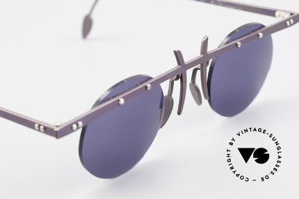 Theo Belgium Tita VI 4 Crazy Sunglasses Titanium 90s, an old, unworn THEO original and NO RETRO EYEWEAR, Made for Men and Women
