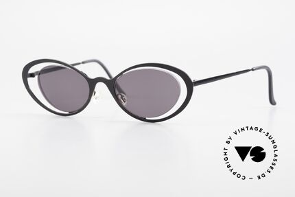 Theo Belgium LuLu Rimless Cateye Sunglasses 90s Details