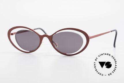 Theo Belgium LuLu Rimless Cateye Shades 90's Details