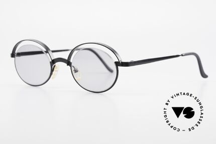 Theo Belgium Lady 90s Crazy Designer Sunglasses, lenses are fixed with a nylor thread (truly unique!), Made for Women