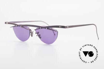 Theo Belgium Tita III 4 XL Crazy Vintage Sunglasses, TITA SERIES = XL titanium frames by Theo from the 90's, Made for Men and Women