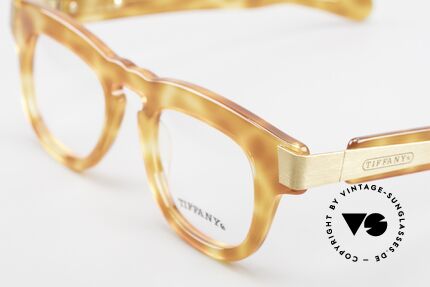 Tiffany T739 Striking Vintage Nerd Frame, unworn rarity with very interesting frame pattern, Made for Men