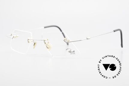 Paul Chiol 2001 Unique Rimless Eyeglasses, filigree & cleverly devised design; simply chichi, Made for Men and Women