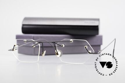 Paul Chiol 1998 Artful Rimless Eyeglasses 90's, Size: medium, Made for Men and Women