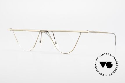 GMC 6600 Rimless Art Glasses Bauhaus, vintage 90's Trend Company designer eyeglasses, Made for Men and Women