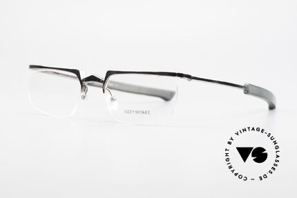 Issey Miyake 01 Alain Mikli Folding Designer Eyeglasses, Issey Miyake in cooperation with Alain Mikli, Made for Men and Women