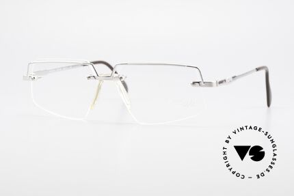 Cazal 742 Rimless Cazal Men's Frame, vintage Cazal designer glasses from the 90's, Made for Men