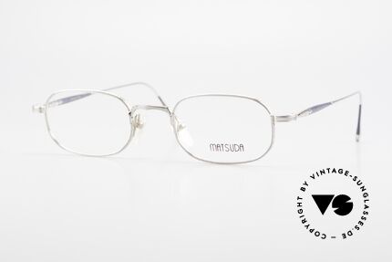 Matsuda 10108 90's Men's Eyeglasses High End, vintage Matsuda designer eyeglasses from the mid 90's, Made for Men