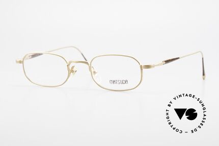 Matsuda 10108 Men's Eyeglasses 90's High End, vintage Matsuda designer eyeglasses from the mid 90's, Made for Men