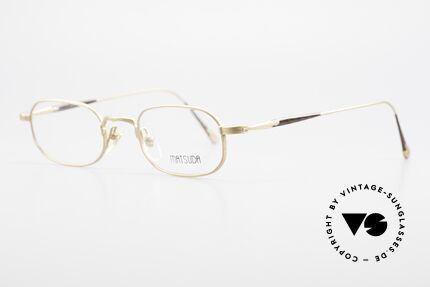 Matsuda 10108 Men's Eyeglasses 90's High End, the full metal frame is decorated with tiny engravings, Made for Men