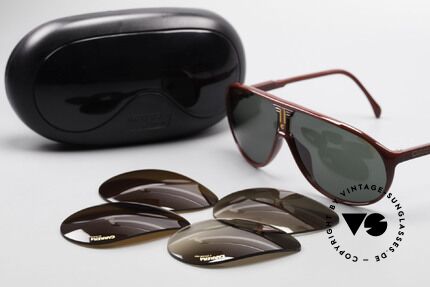 Carrera 5412 3 Sets Of Different Sun Lenses, NO RETRO SHADES, but an app. 30 years old ORIGINAL!, Made for Men and Women