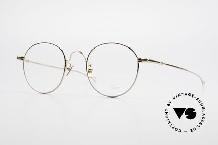 Lunor V 111 Men's Panto Frame Gold Plated Details