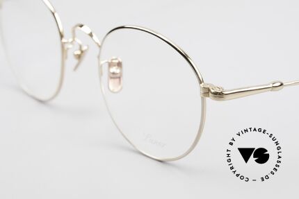 Lunor V 111 Men's Panto Frame Gold Plated, from the 2011's collection, but in a well-known quality, Made for Men
